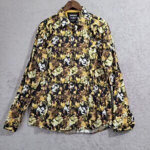 Barabas Lady Printed Mens XL Long-Sleeve Button-Down Shirt   JPT